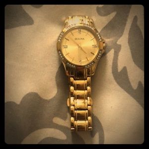 Bulova watch gold band